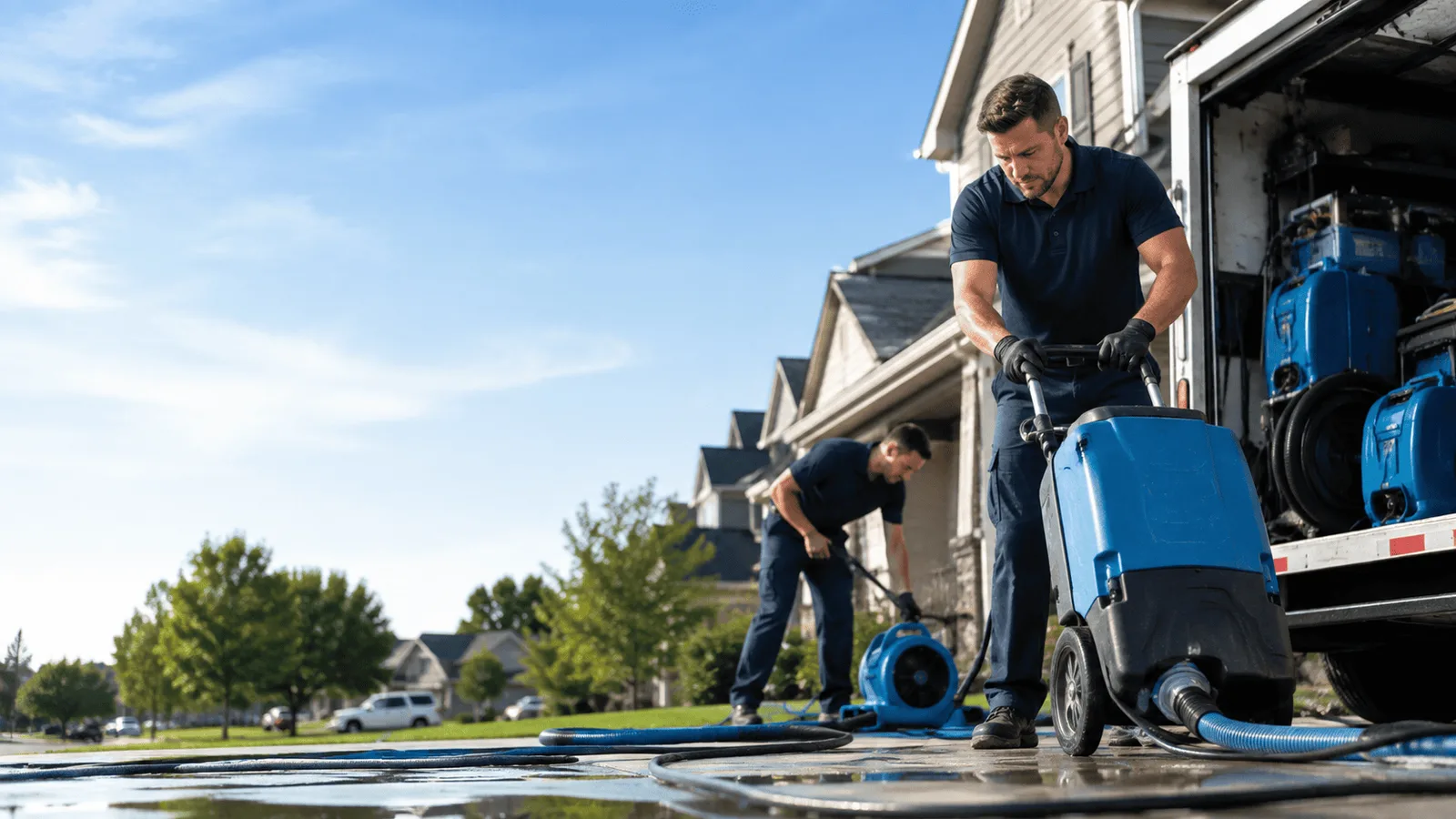 Dehumidification being performed in Wood Dale, IL